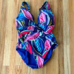 NWT Blue Rod Beattie bathing suit